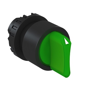 CSW-CKI2F902 WH Переключатель с подсветкой зеленый на 2 положения
